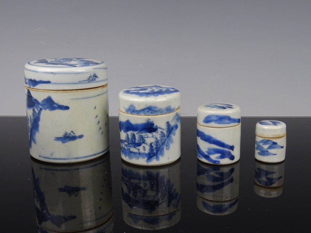 Jar (4) - Porcelain - 18th century #1.0