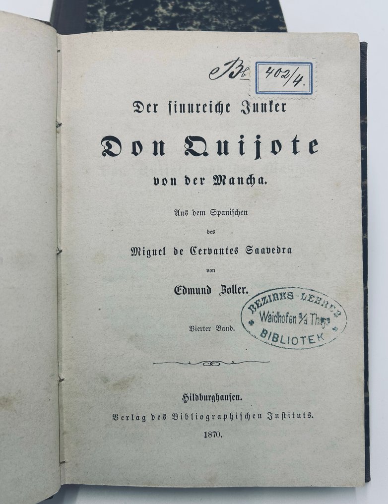 Miguel de Cervantes - Don Quixote - German translation - 1867-1870 #1.0
