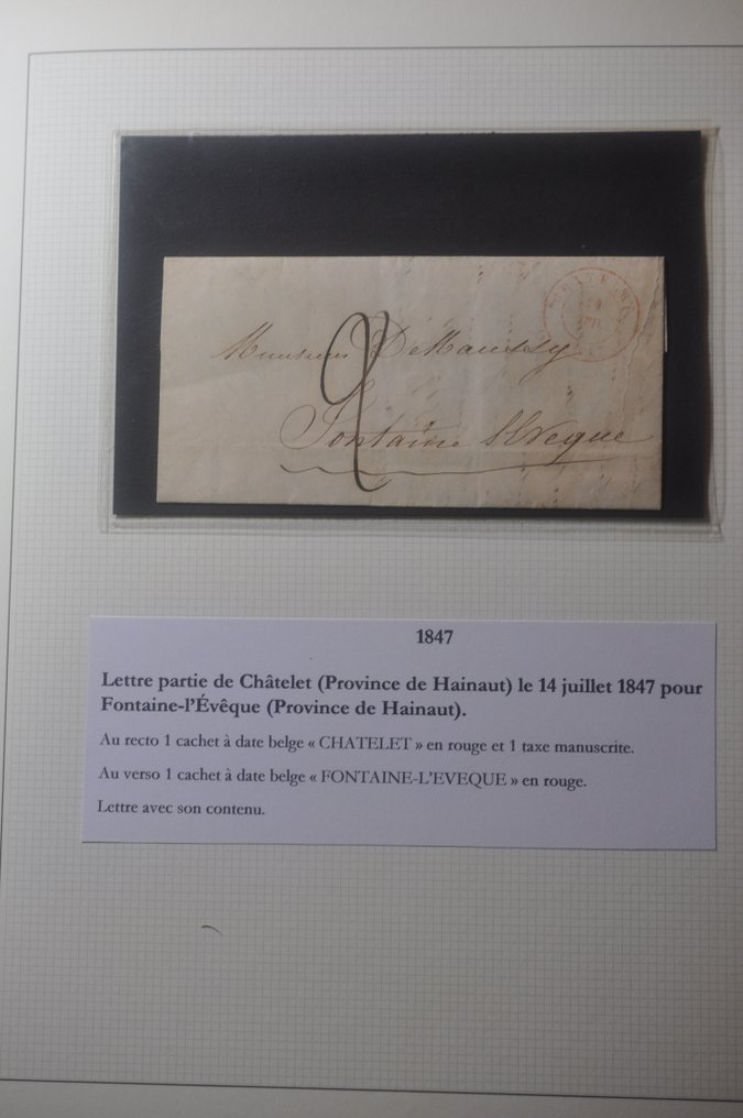 比利时 1849/1934 - 比利时邮票、邮资整张和CPA的集邮册 #1.0