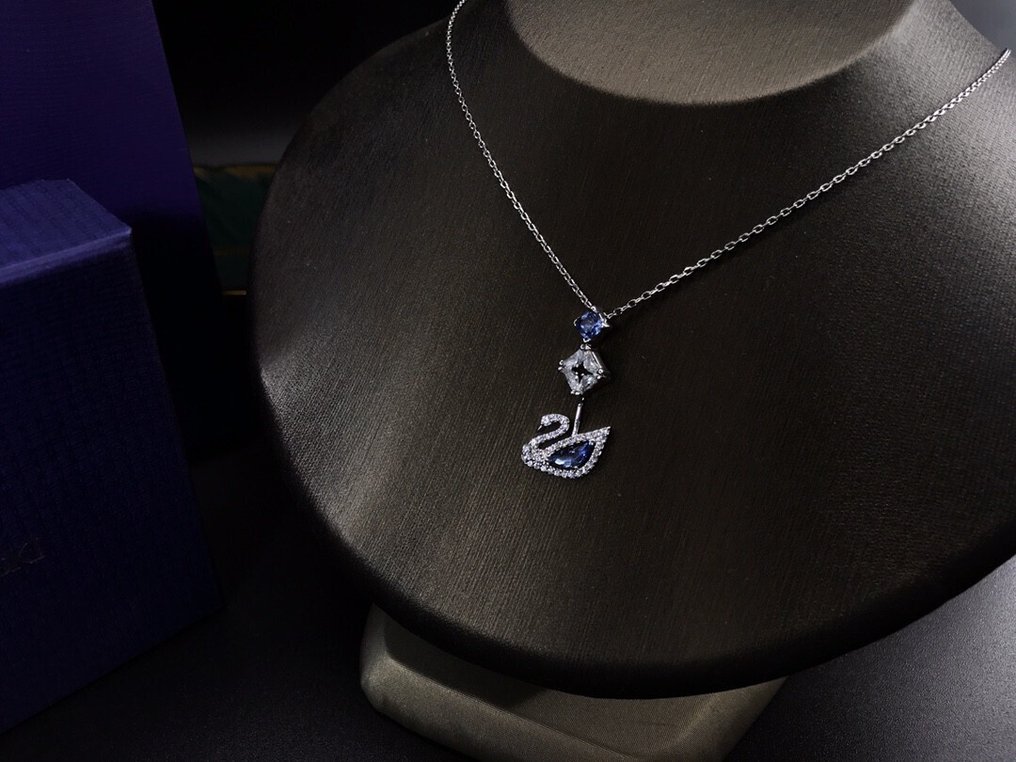 Swarovski - Άγαλμα, "Dancing Swan" - 125th Anniversary Swan Necklace - 0 cm - Κρύσταλλο #4.3
