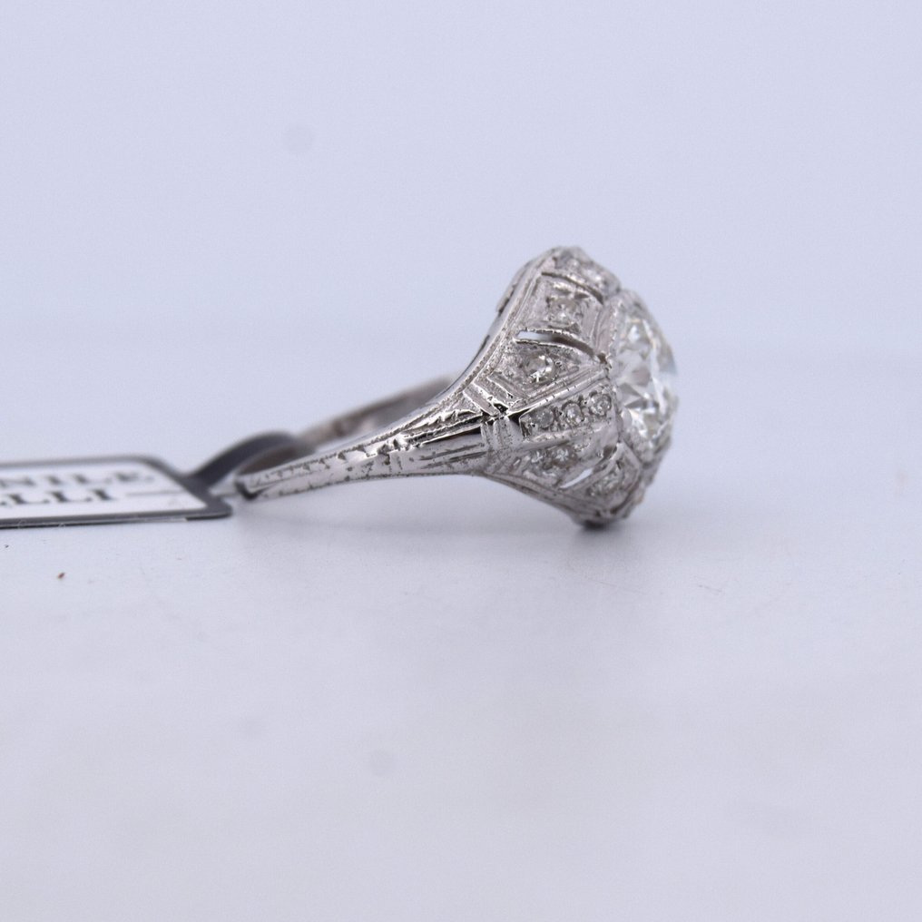 Δαχτυλίδι - 18 καράτια Λευκός χρυσός -  1.55ct. tw. Διαμάντι (Φυσικό)  - Διαμάντι - ART DECO #3.2