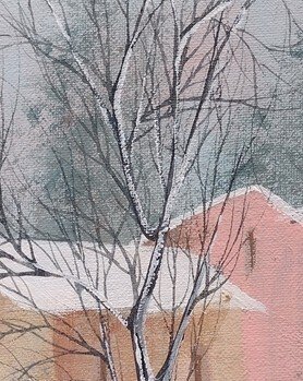 Ezio Dari (XX) - Paesaggio invernale #2.1