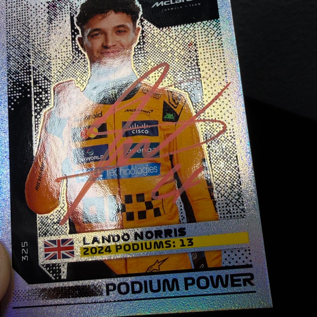 Mclaren - Topps 325 Podium Power Signed - Lando Norris - 2025 - Trading Card  #3.2