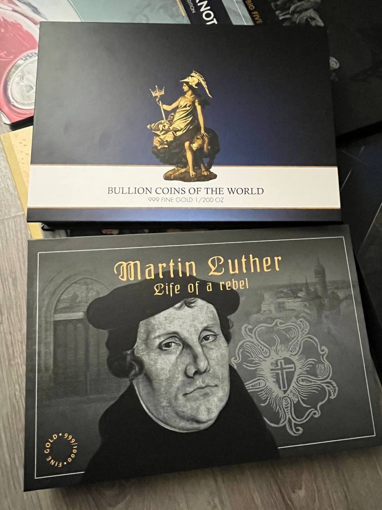 Németország, Csád. Bundle Lot of 10 x Empty Boxes for 1/200, 1/500 oz gold coins  (Nincs minimálár) #1.0