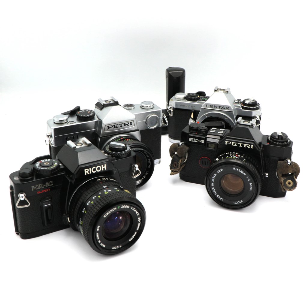 Pentax, Petri, Ricoh spiegelreflex Surprise lot **read** | Egylencsés reflex fényképezőgép (SLR) #1.0