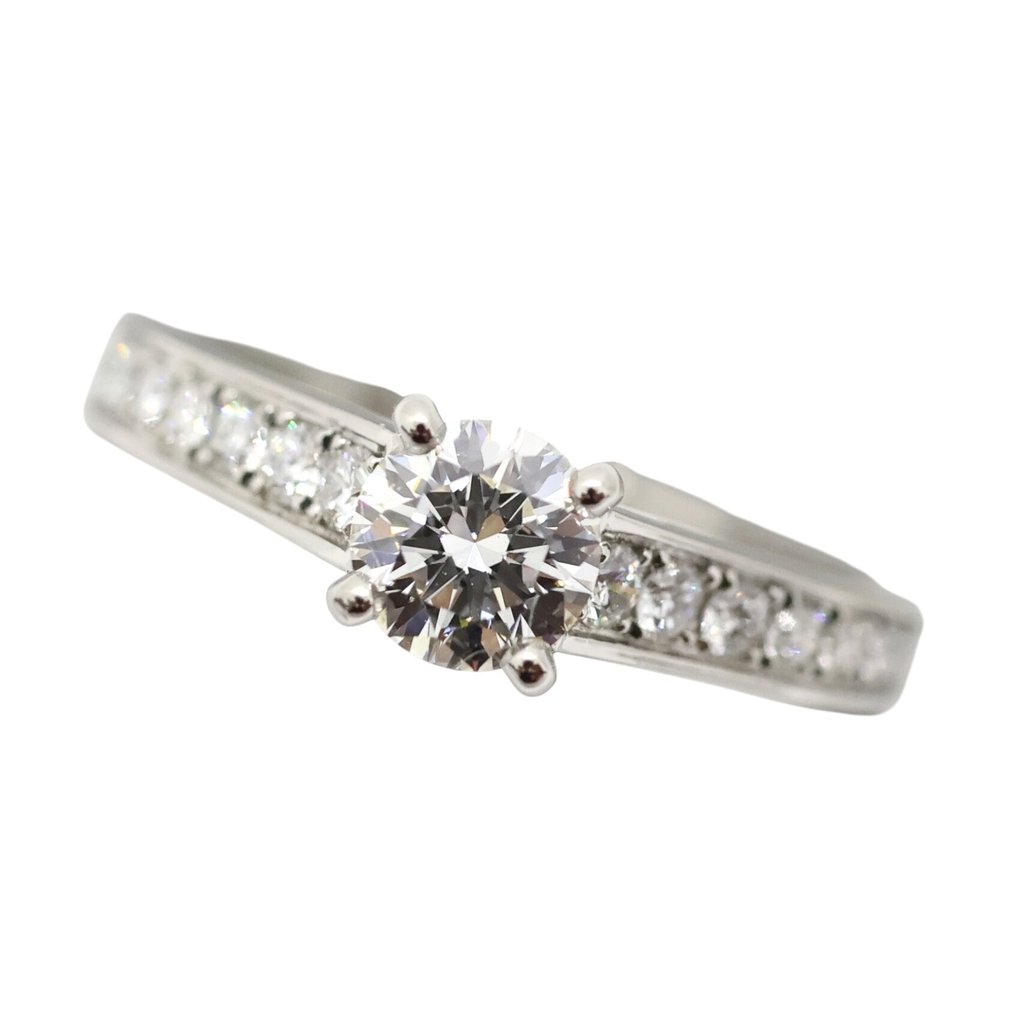 Cartier - 戒指 - Solitaire 白金 钻石 (天然) #1.0