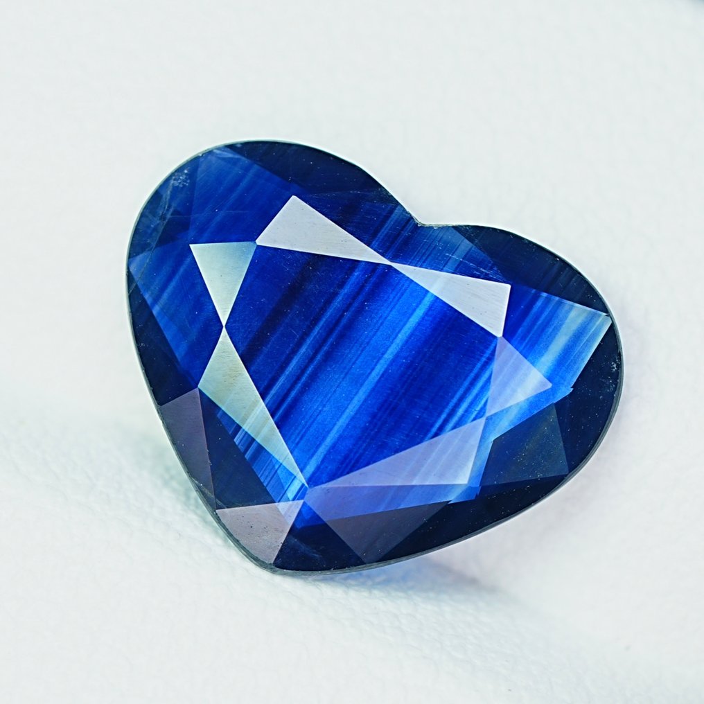 Fără preț de rezervă Albastru Safir  - 3.90 ct - Asociația internațională de pietre prețioase colorate (ICA GemLab) #1.0