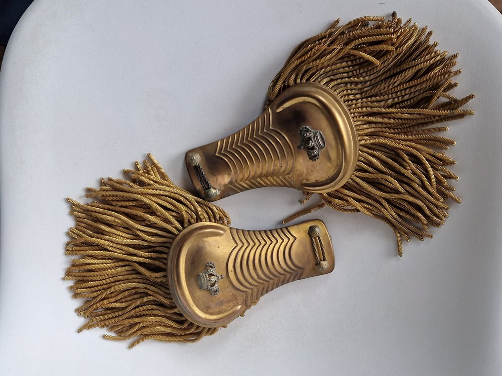 意大利 - Genio - 军装 - 皇家工程军专用肩章一对 #2.1