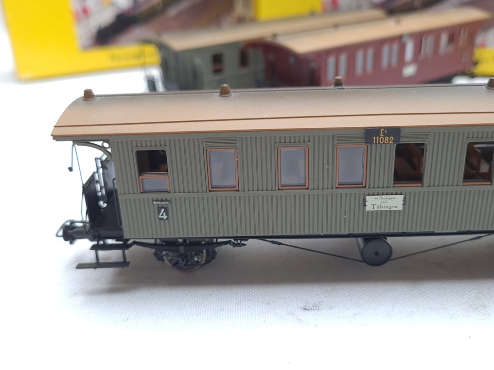 Brawa H0 - 2153/2158 - Modellvonatszemélyszállító (3) - 3x személyvonat-kocsi 'Länderbahn' - Länderbahn #4.3