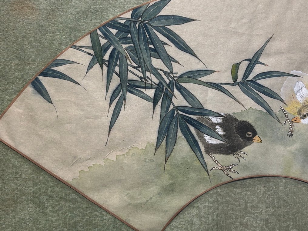 waaierblad schildering - Unknown artist - China  (No reserve price) #4.3