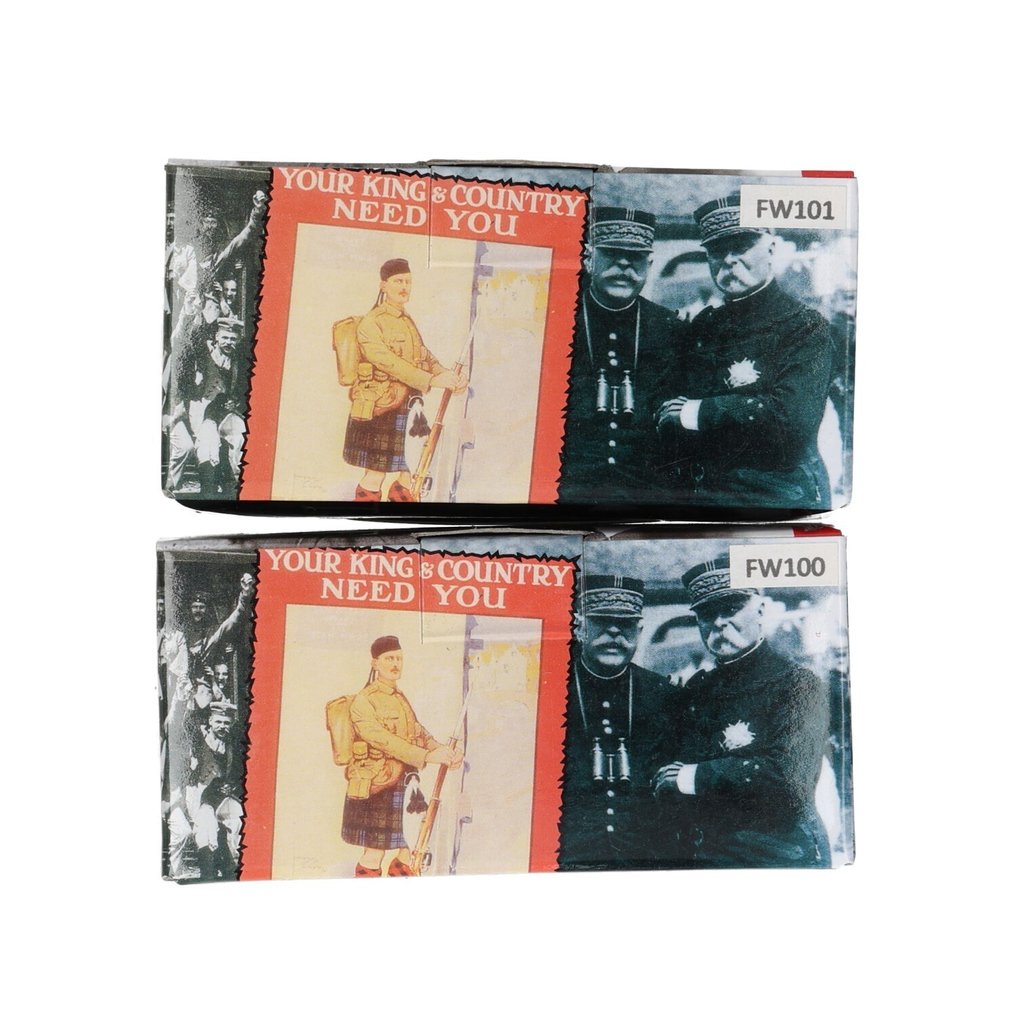 King & Country - First World War - Germans - Φιγούρα - FW100 "Field Telephone" / FW101 "Shouting Mechanic"  (2) - Λευκό μέταλλο #3.2