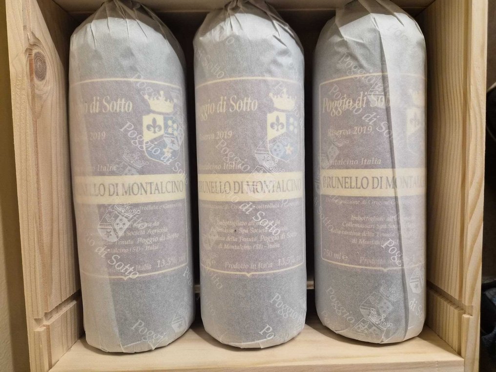 2019 x3 Ris. & 2019 x3 Poggio di Sotto - 蒙达奇诺·布鲁奈罗 - 6 Bottles (0.75L) #1.0