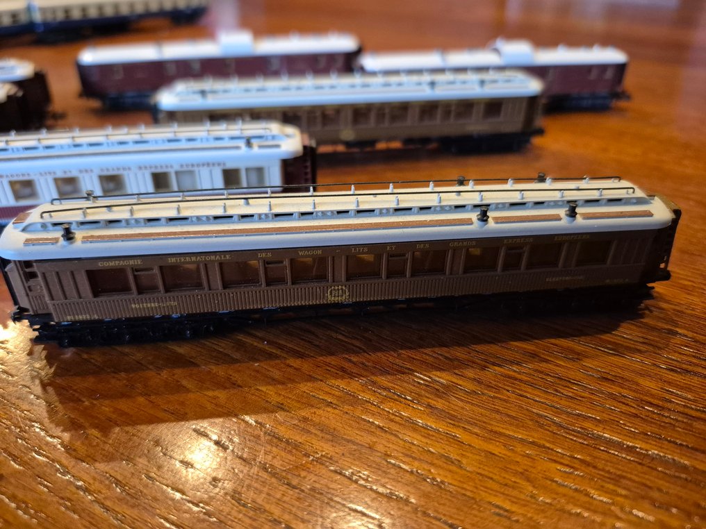 Minitrix N - Vagon machetă tren (8) - 8 vagoane de pasageri - Compagnie Internationale des Wagons-Lits #2.1