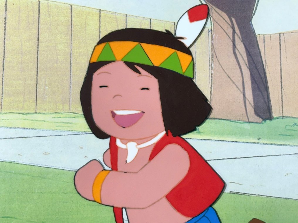 Nippon Animation - Original animationscel, med kopierad bakgrund - Monarch: The Big Bear of Tallac (Jacky and Nuca) (1977) #3.2