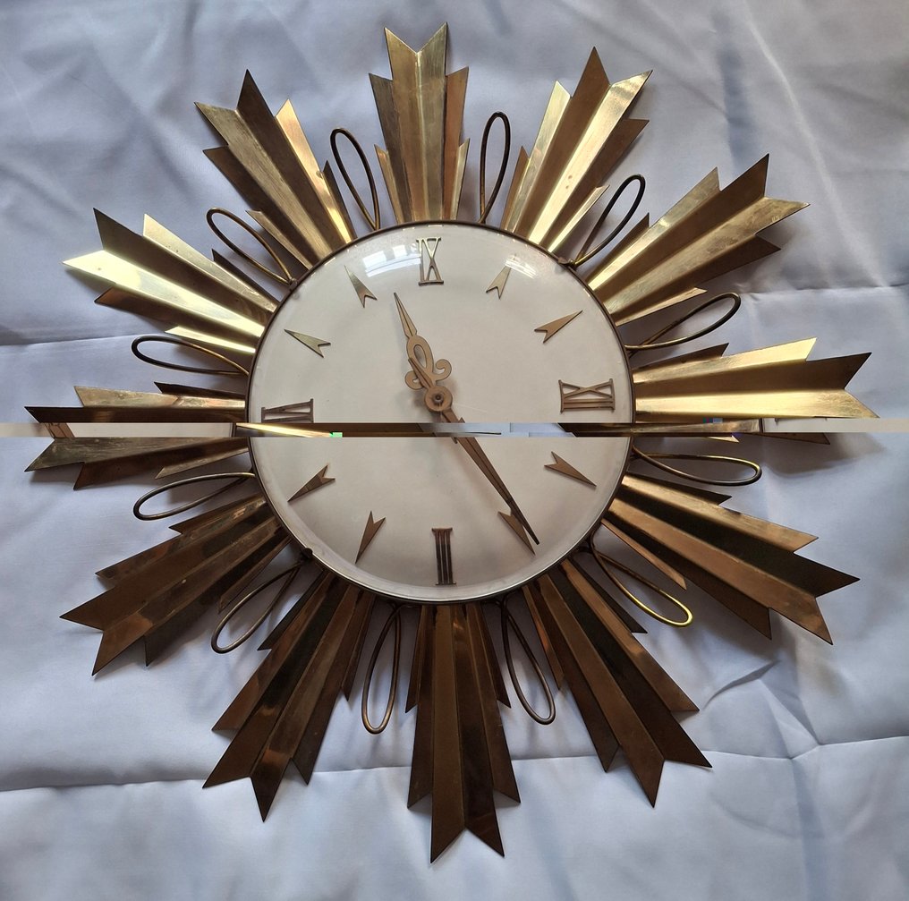 时钟 -   金属 - 1970-1980 - 太阳钟 #3.2