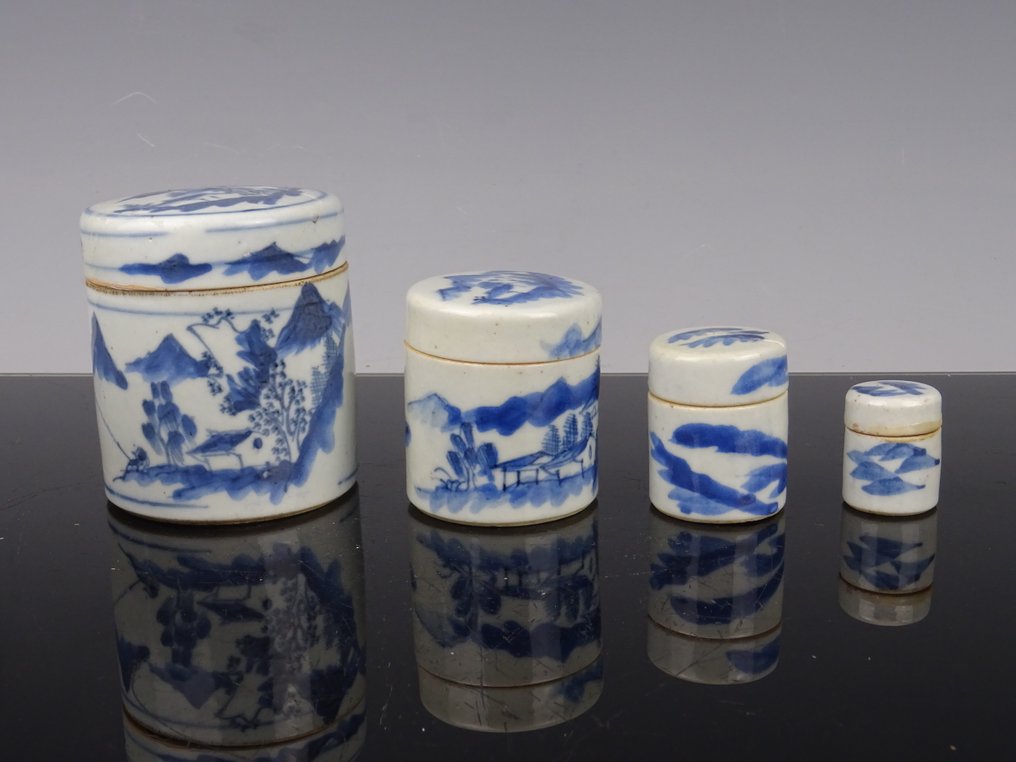 Jar (4) - Porcelain - 18th century #1.0