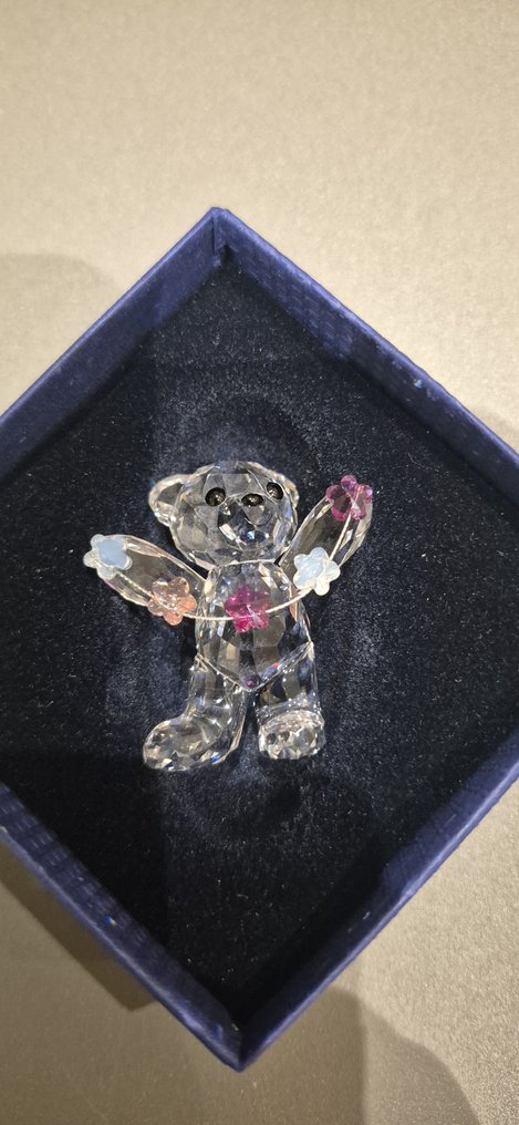 Swarovski - 小塑像 - Kris Bear - Flowers for you - 1016620 - Box + Certificate - 水晶 #3.2