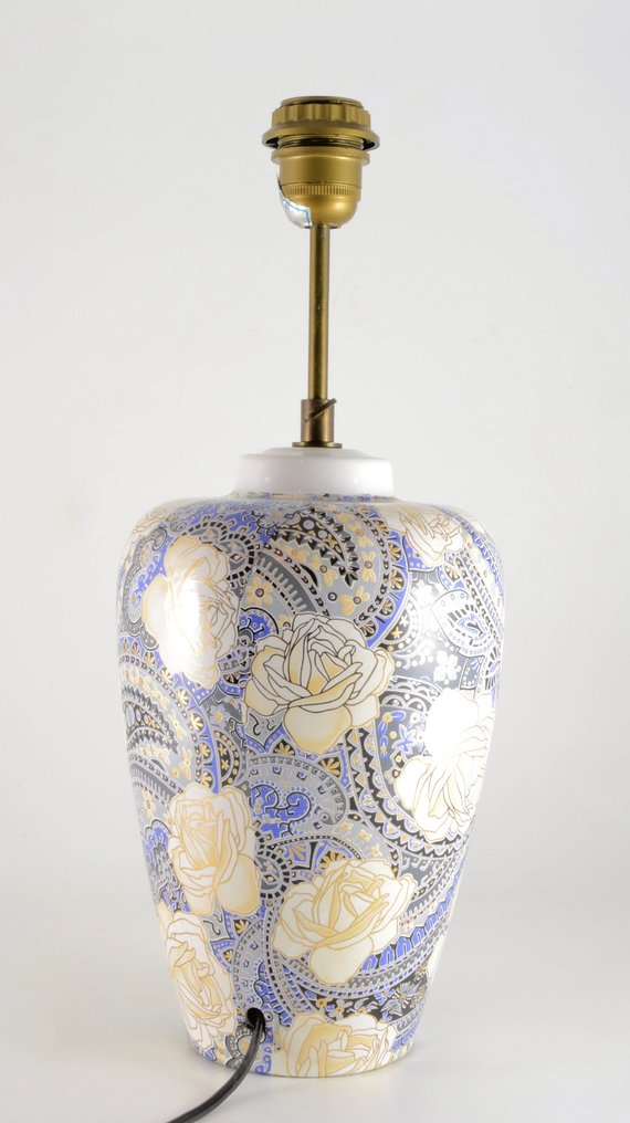 Herda - Bordlampe - Keramik, Messing, Plast - Keramisk lampeskål #1.0