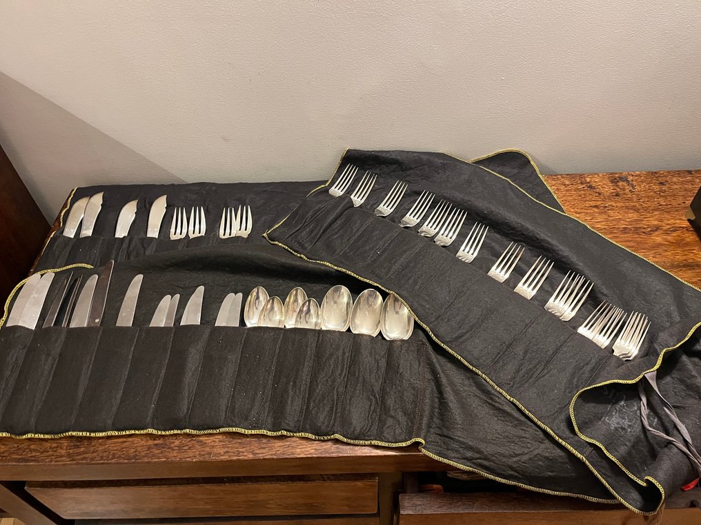 Ercuis - Ménagère (45) - Perles - Plaqué(e) argent #1.0