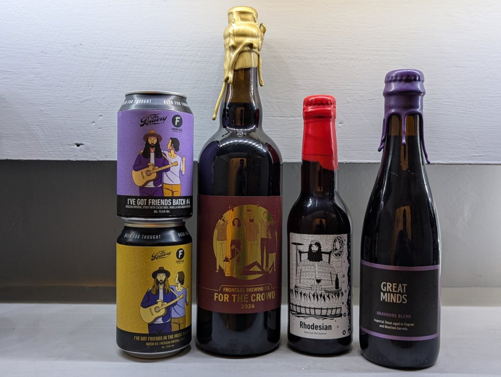 Various Breweries - Diverse alegeri - vedeți descrierea. - 75cl, 37.5cl & 33cl -  5 sticle  #1.0