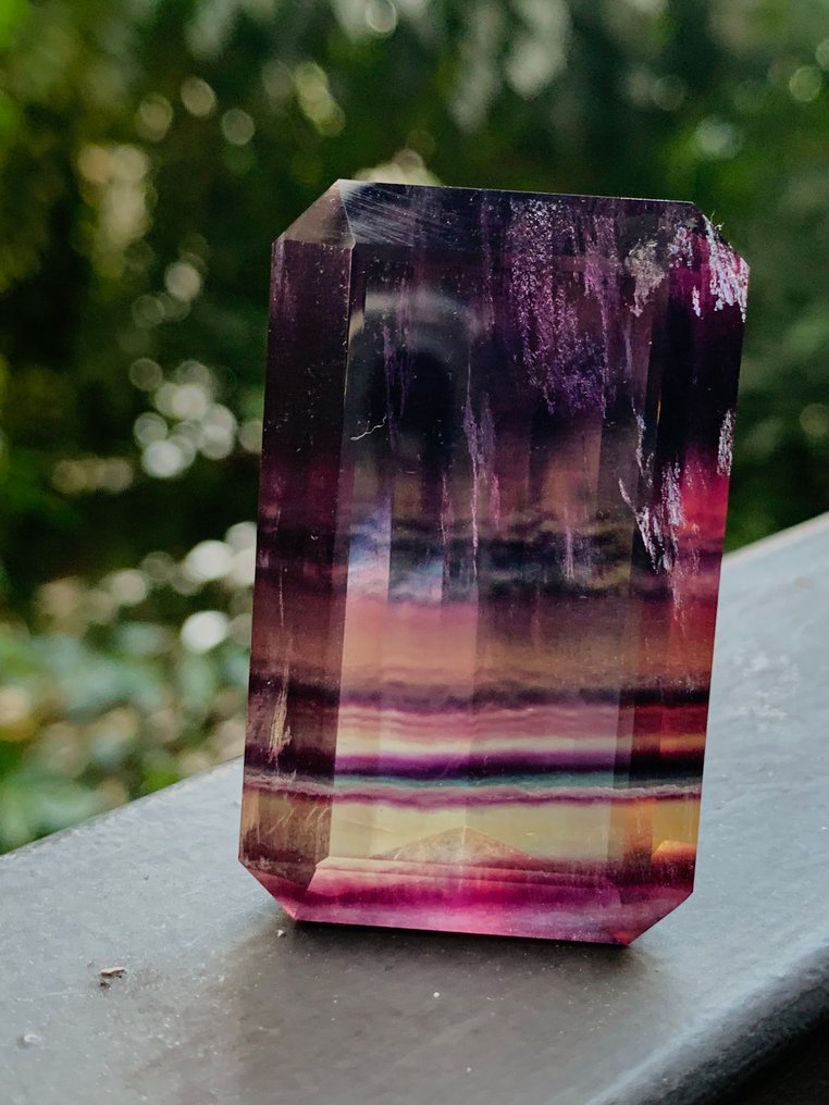 χωρίς τιμή ασφαλείας Δίχρωμο Φθορίτης  - 260.62 ct - Διεθνής Ένωση Έγχρωμων Πολύτιμων Λίθων (ICA GemLab) #1.0