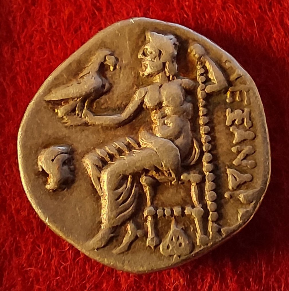 Regii Macedoniei. Antigonos I Monophthalmus, ca Strategos din Asia (320-306/5 î.Hr.). Drachm In the name and types of Alexander III. Abydos, c. 310-301 BC (Fără preț de rezervă) #3.2