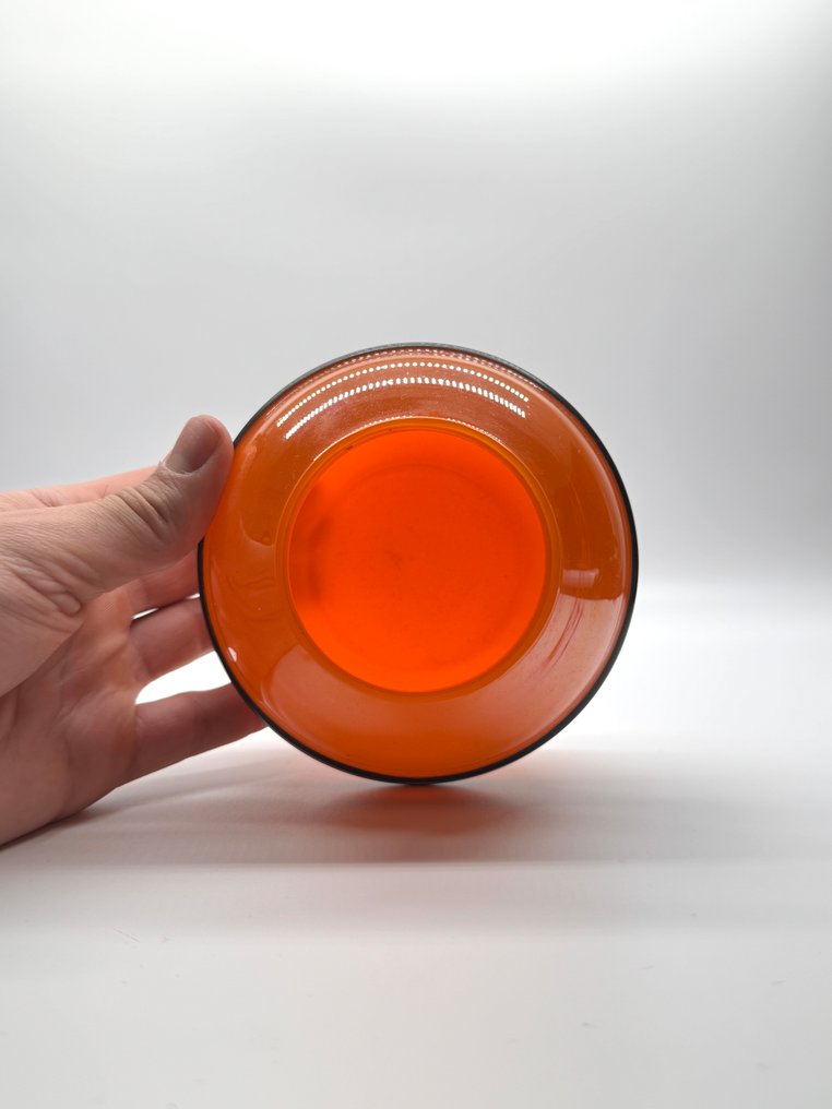 Michael Powolny - Vase -  Tango  - Glas - Iriserend, Tango #2.1