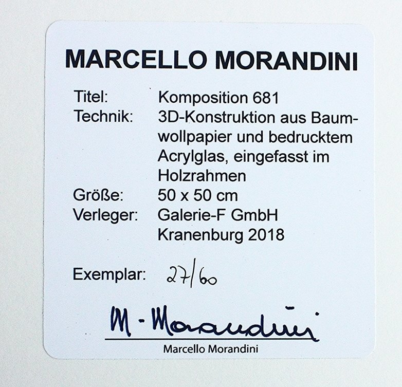 Marcello Morandini (1940) - 3D Composizione 681 #1.0