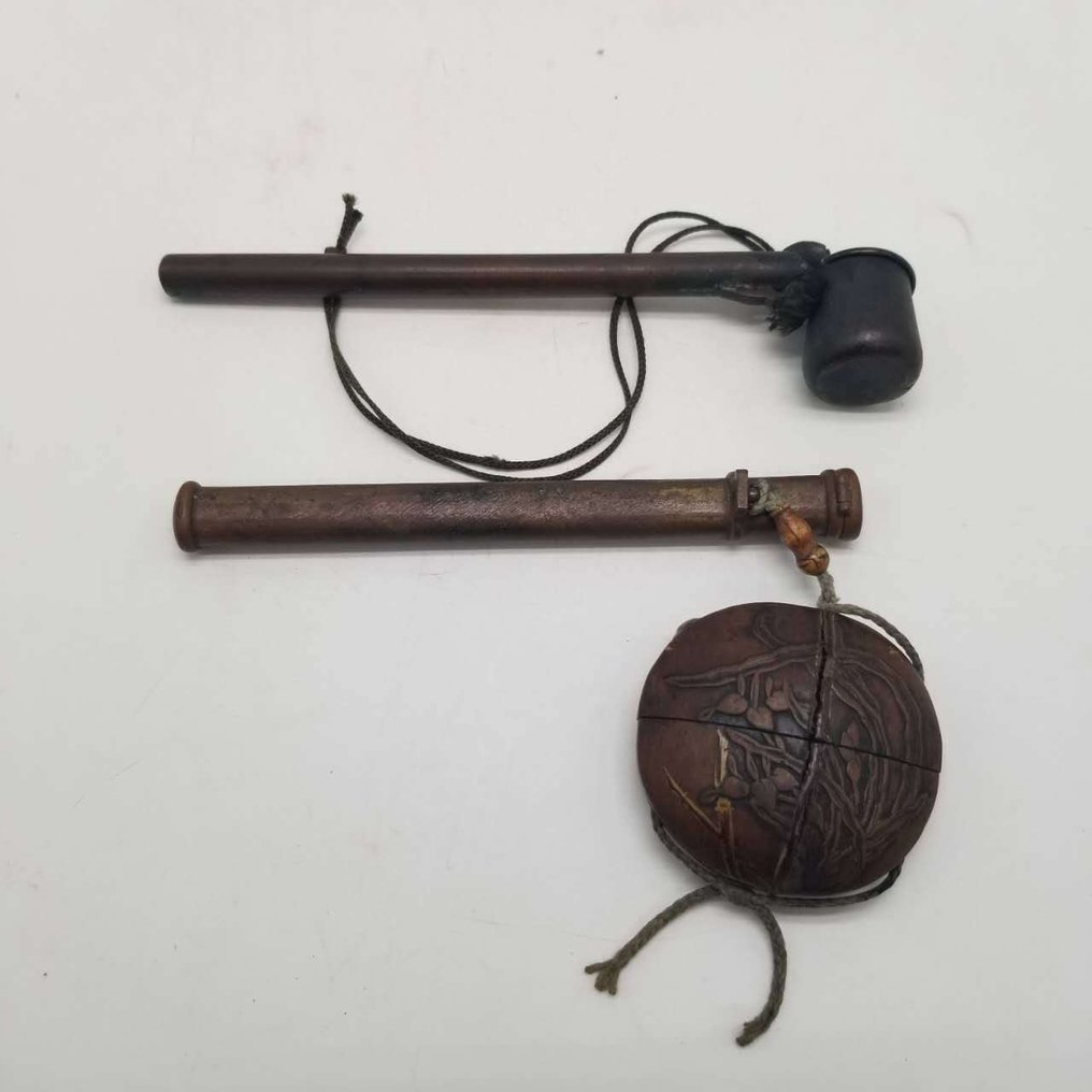 Σετ γραφής με βούρτσα και μελάνι - Χαλκός, Ξύλο - Ιαπωνία - 1900-2000 #2.1