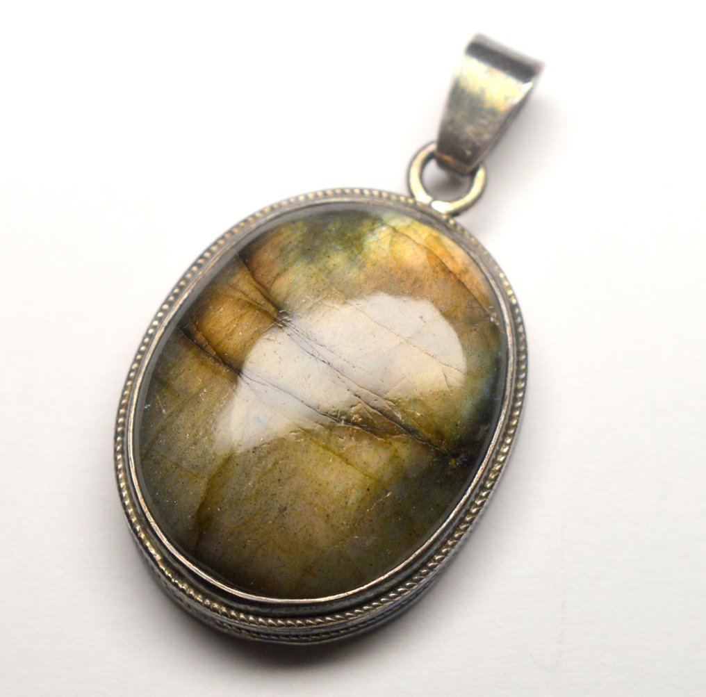 925 银 - 14.2 克 - 吊坠 - 拉布拉多石 #2.1