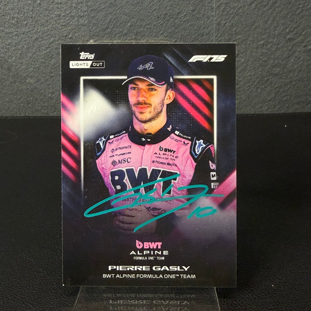 Alpine - Topps Lights OUT - Signed - Pierre Gasly - 2025 - Κάρτα ανταλλαγής  #1.0