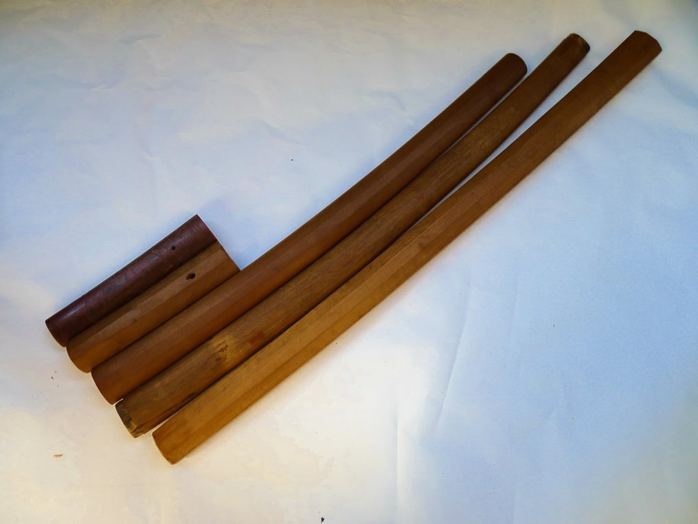 二战军用长刀、脇差、3个白鞘和2个柄套套装 - 日本 #1.0