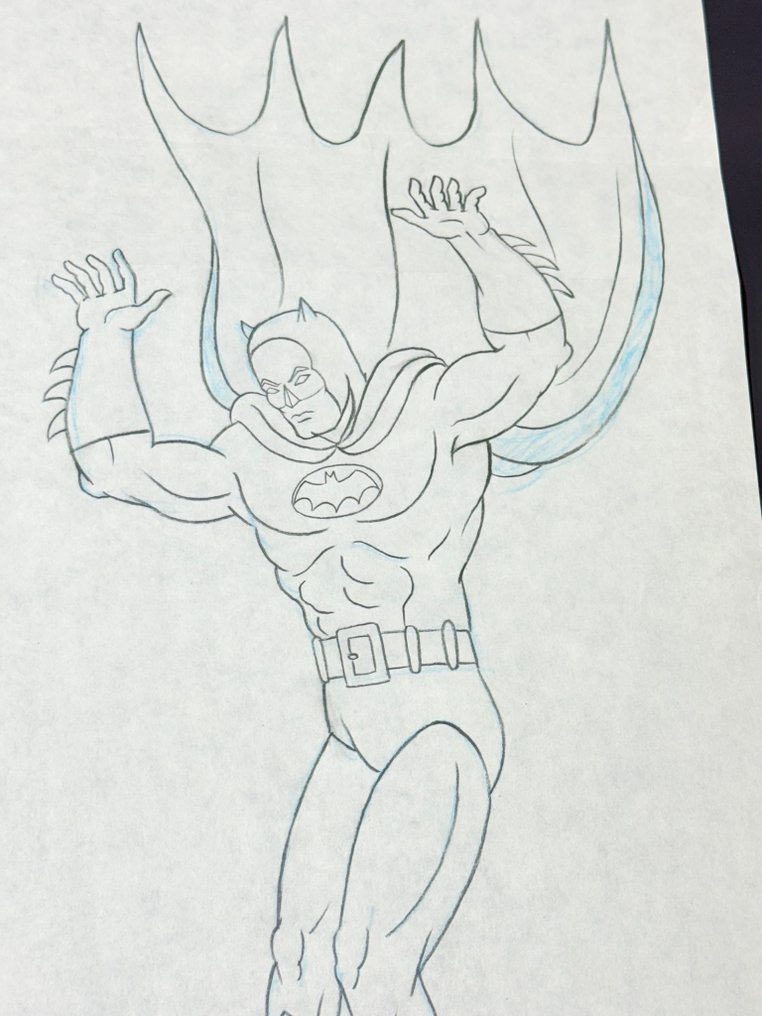 Filmation - Original animation drawing, big size (52 x 27 cm) - The Adventures of Batman (1968/69) #1.0