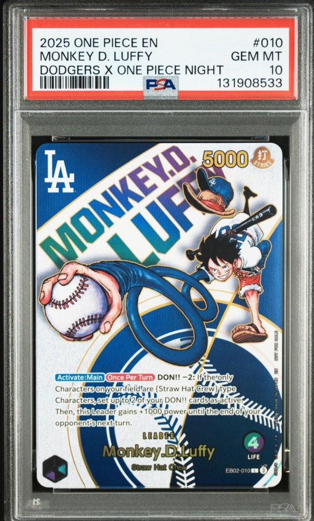Bandai - 1 Graded card - One Piece - Monkey D. Luffy Édition limitée - PSA 10 #1.0