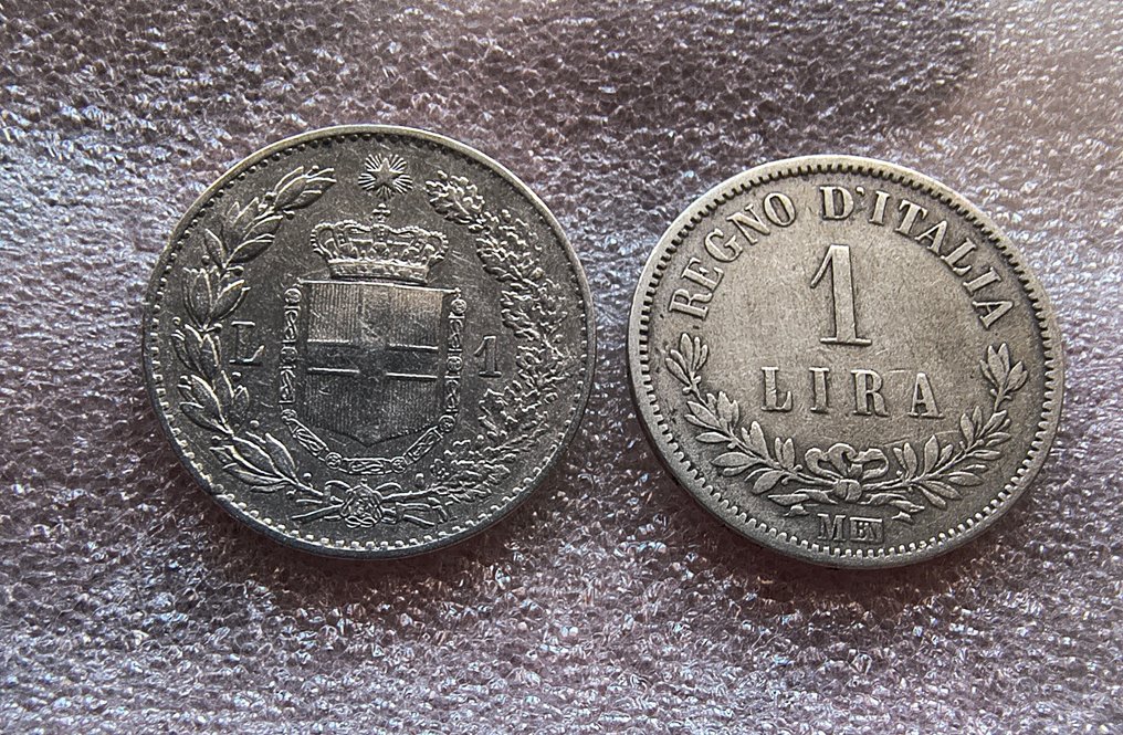 Ιταλία, Βασίλειο 1 Lira 1863/1887  (χωρίς τιμή ασφαλείας) #1.0