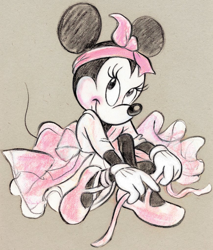 Tony Fernandez Giclée - Minnie Mouse Inspired by Edgar Degas’ Ballet Dancers – Hand Signed #2.1