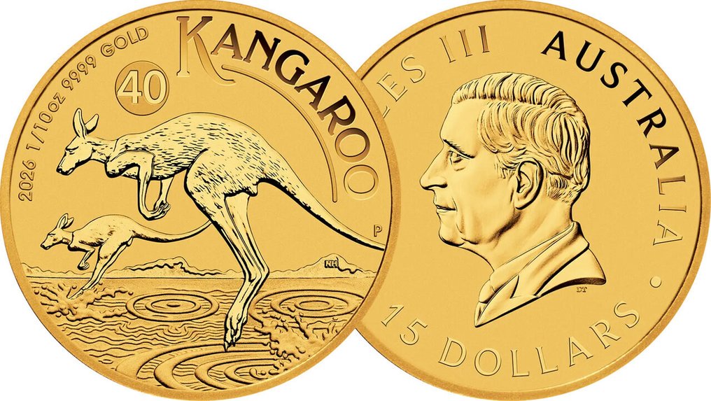 1/10 Ounce - Χρυσός .999 - 2026 - Kangaroo fine gold - 999% #1.0