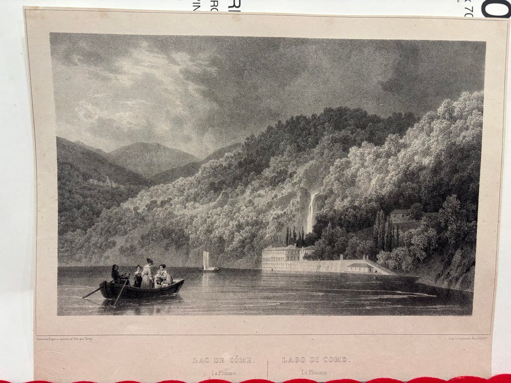 France - Lake Como; Isidore Laurent Deroy - Lago di Como - 1821-1850 #1.0