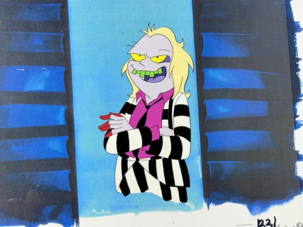 Beetlejuice (TV series, 1989/91) - 1 Original-Animationscel mit Kopiehintergrund. #2.1