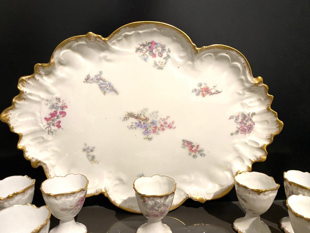 Limoges, attr.  XIX eme - Αυγουλιέρα - Μαλακή πορσελάνη #4.3