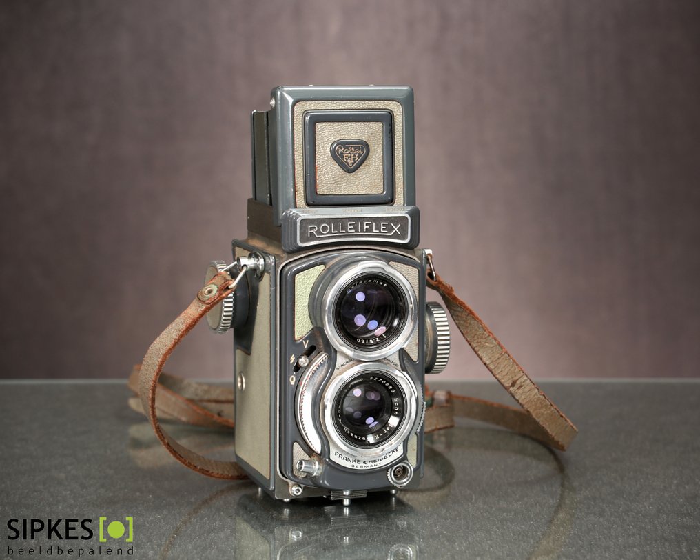Rollei Rolleiflex "Baby" 4x4 Grey / Medium format camera #1.0
