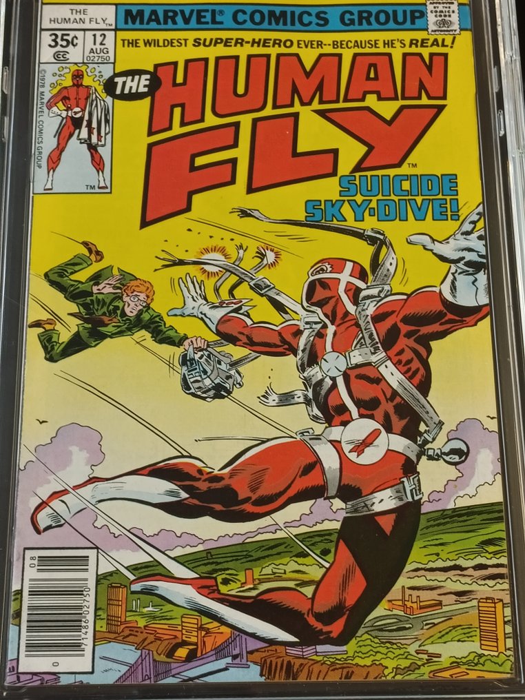 Human Fly #12 - EGC 9.6 - Suicide Ski-Dive! - 1 Graded comic - EO - 1978 #2.1