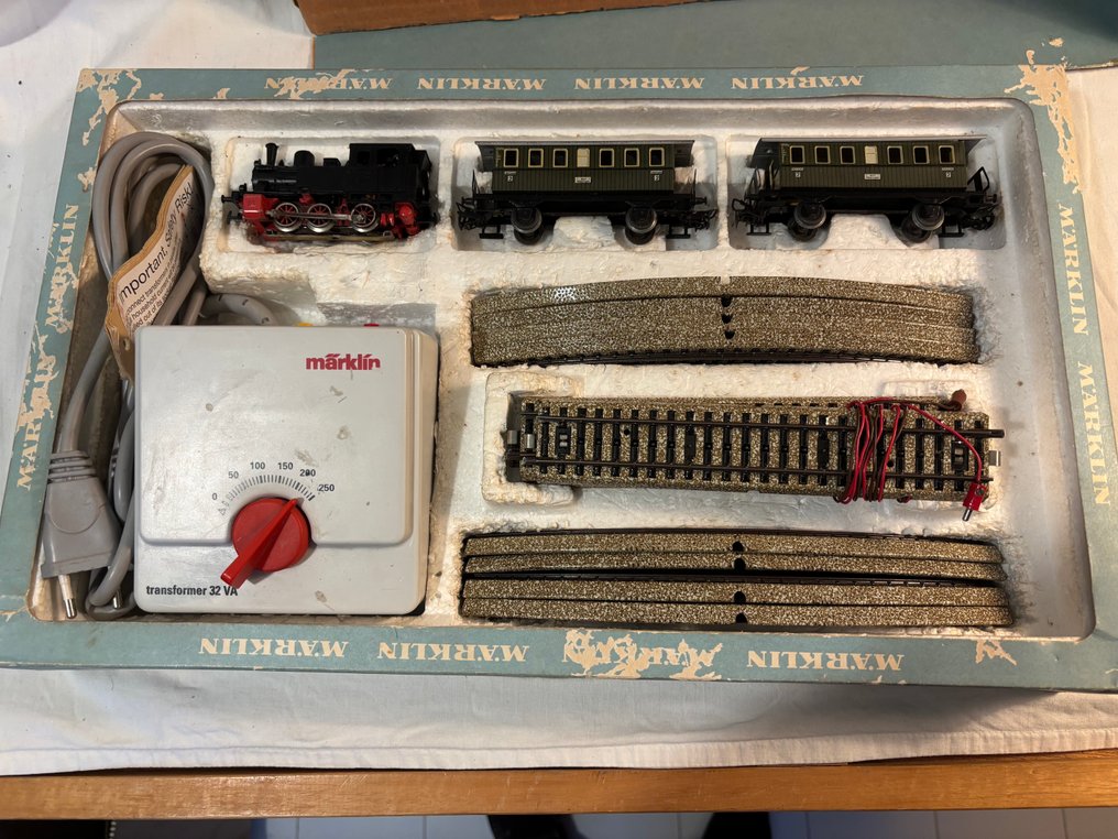 Märklin H0 - 2943 - Conjunto de comboios (16) - Plano de traçado e a brochura correspondente de 1960 (ver fotos). - DB #2.1