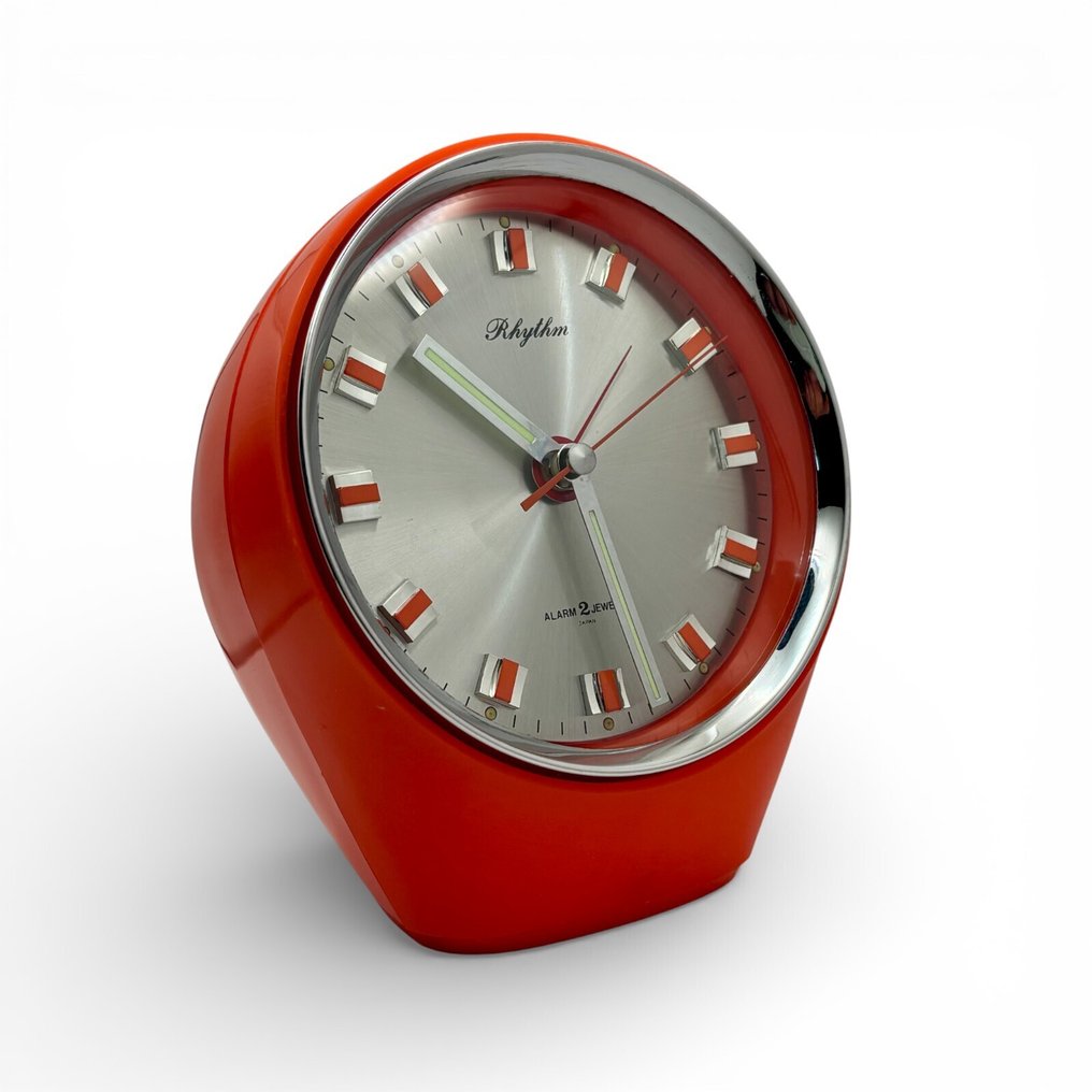 Ξυπνητήρι - Rhythm Space Age - ABS - 1970-1980 - Ιαπωνία, πορτοκαλί πλαστικό #1.0