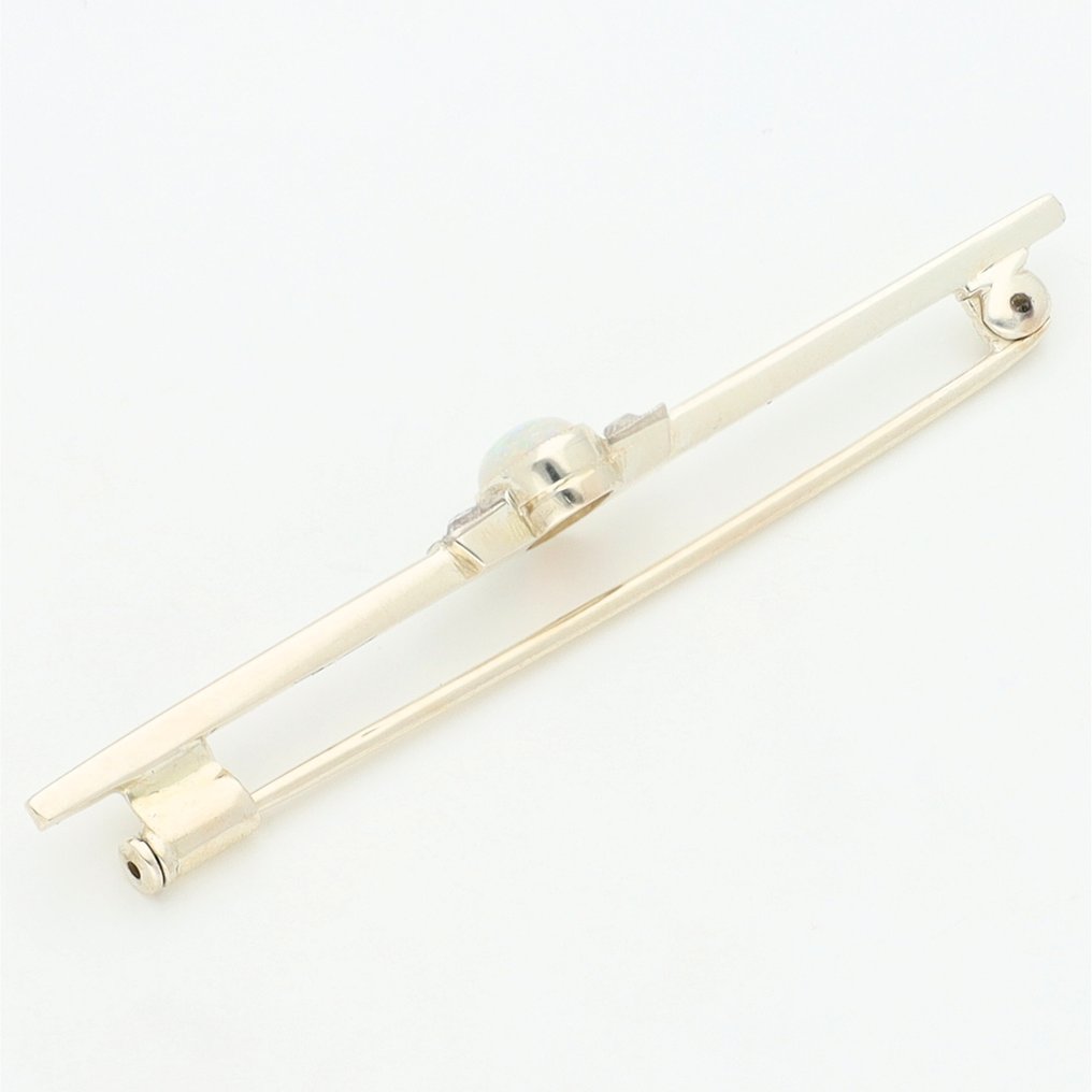 χωρίς τιμή ασφαλείας - Καρφίτσα - 14 καράτια Λευκός χρυσός Διαμάντι (Φυσικό) - Opaal #2.1