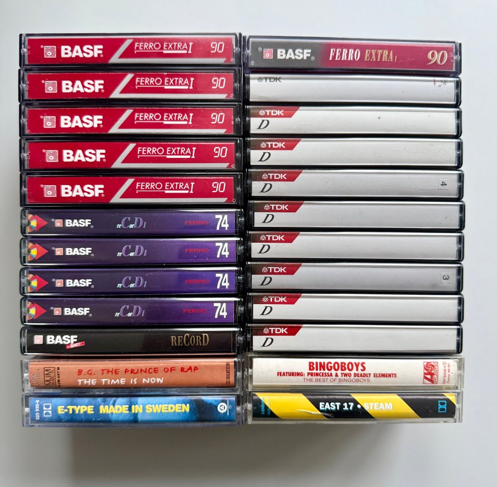 BASF / TDK / East 17 / B.G. The Prince Of Rap / E-Type / Bingoboys - Multiple artists - Multiple titles - Audio cassette - 1991 #1.0