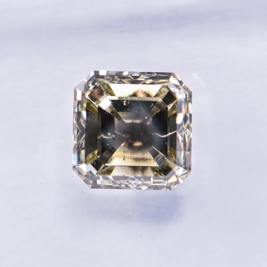 χωρίς τιμή ασφαλείας - 1 pcs Διαμάντι  (Φυσικού χρώματος)  - 1.23 ct - Σμαράγδι - Fancy deep Καφετί, Γκριζωπό Κίτρινο - SI2 - International Gemological Institute (IGI) - VG VG #4.3