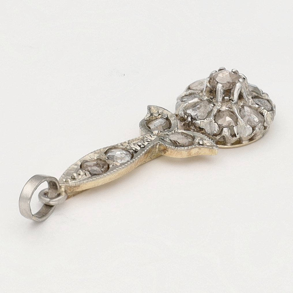 χωρίς τιμή ασφαλείας - Κρεμαστό κόσμημα - 18 καράτια Λευκός χρυσός Διαμάντι (Φυσικό)  #2.1