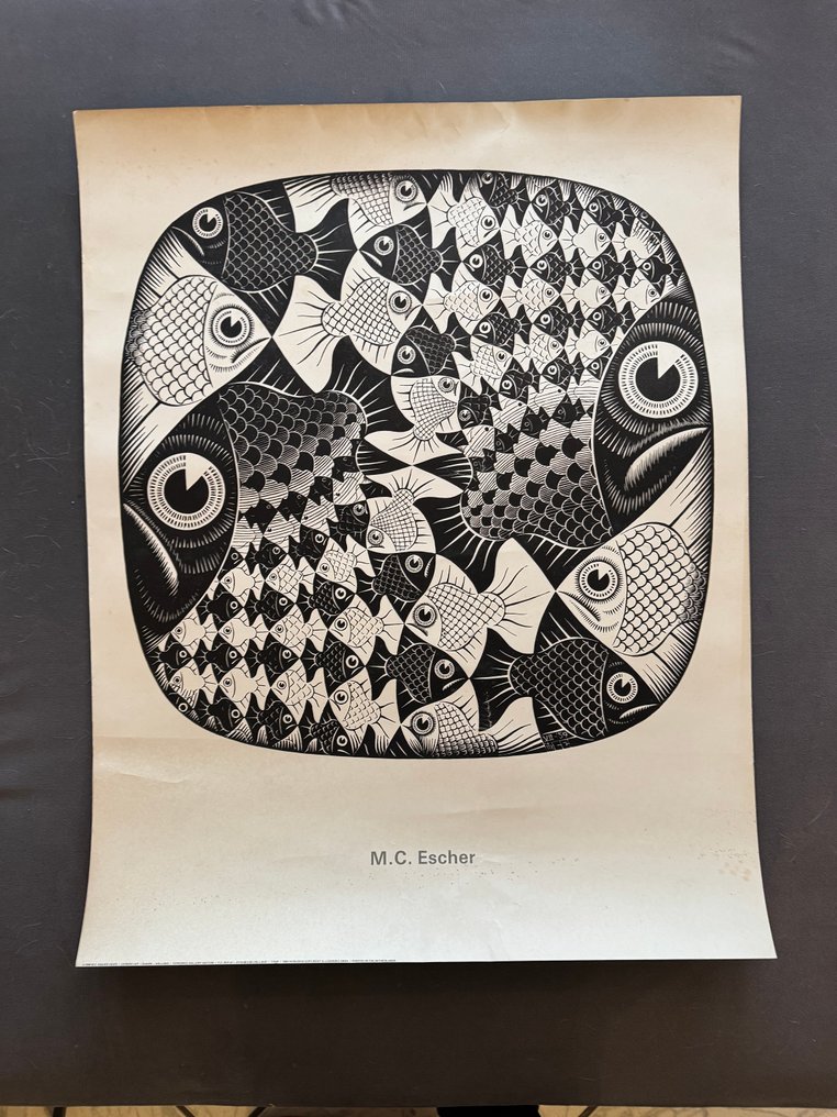 M.C. Escher (1898-1972), after - Vissen en Schalen #1.0