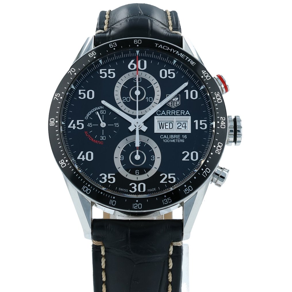TAG Heuer - Carrera Calibre 16 Chronograph Day-Date - Ingen mindstepris - CV2A10.BA0796 - Mænd - 2010 #1.0